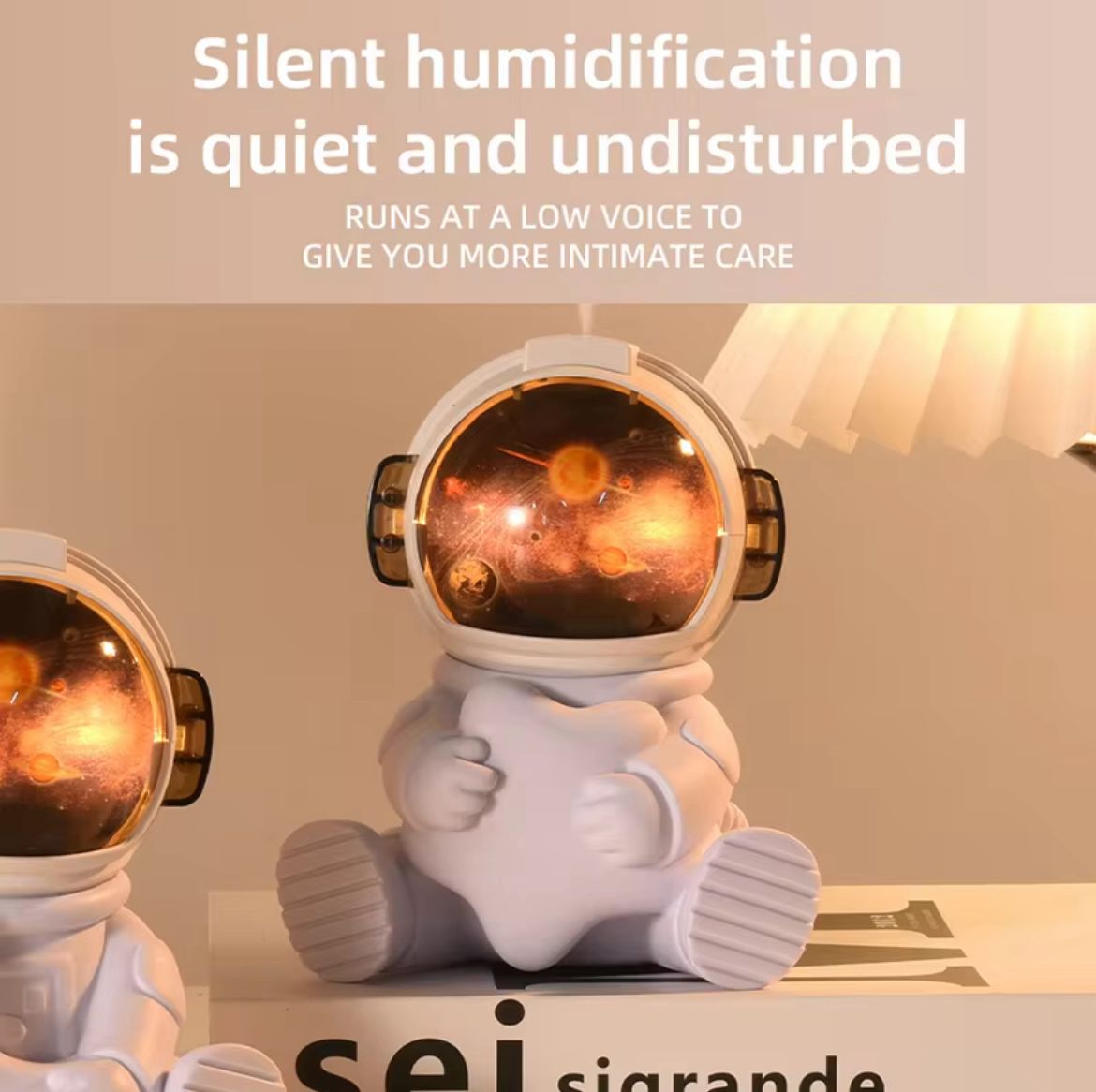 Air Humidifier Diffuser for Air Freshener / Aromatherapy - USB Desktop Fogger - Mist Maker Sprayer Portable Hu, aroma diffuser, Astronaut light , Astronaut Humdifire , New Humdifire ,Home decoration, mist, night light ,Air Purifier,Desktop Humidifier