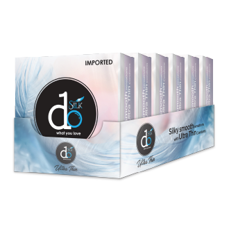 DO Silk Ultra Thin Condoms Tray - Pack of 3 - 18 Pieces (6 x 3's)