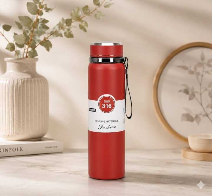 IMPORTED Original HIGH QUALITY STAINLESS STEEL WATER BOTTLE THERMOS 800ML AND 1000ML Cold & Hot Water Bottle for Boys Girls & Kids , Sports & Gym | Thermos Flask | (1 Liters