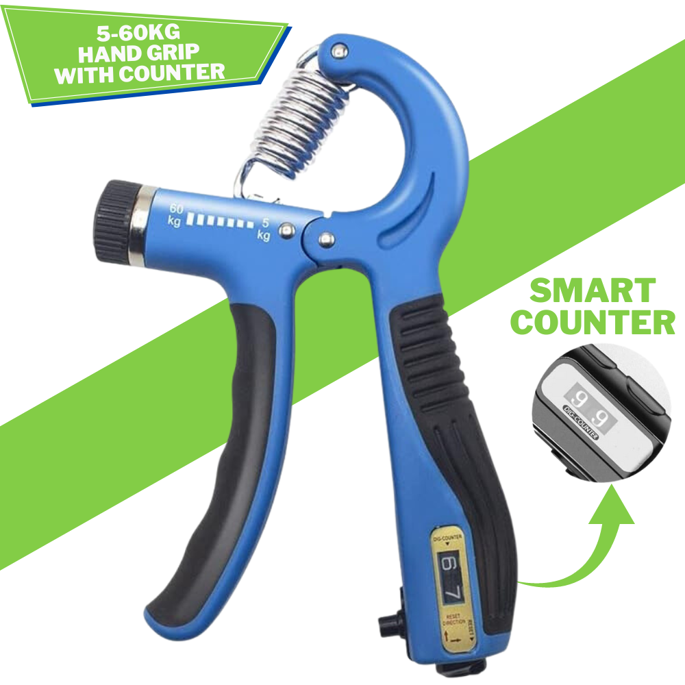 Counting Non-Slip Hand Grip Adjustable Sports Grip R Shaped Measurable Exercise Force Spring Gripper Finger Gripper Carp Expander Automatic Counting Hand Gripper Adjustable Resistance Automatic  Strength Trainer Fingers Wrist Forearm Denovo Mart