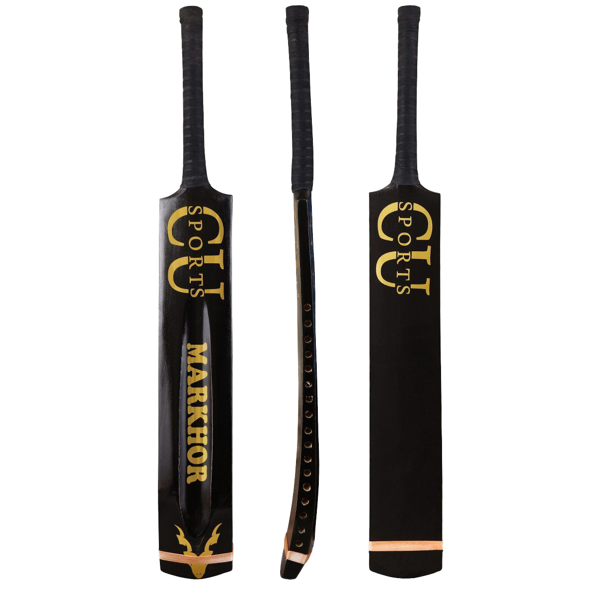 CU Sports Professional tape ball cricket bat Markhor Edition
