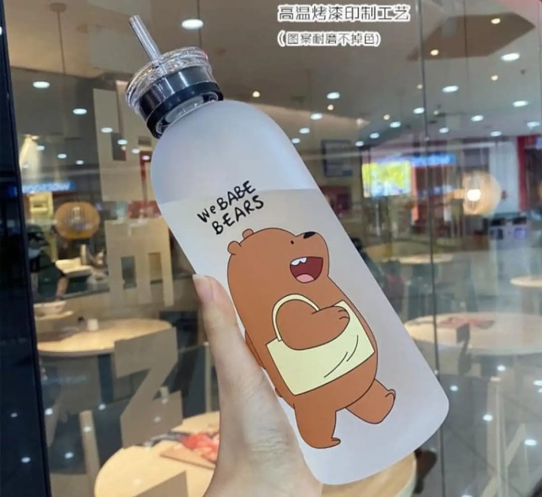 We Bare Bear Frosted Water Bottle