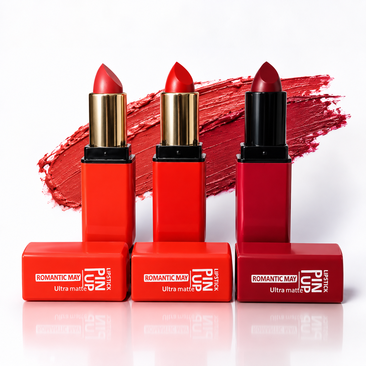 Romantic May Matte Lipstick Set Colorful Shades Long Lasting Velvet Matte Finish Lipstick