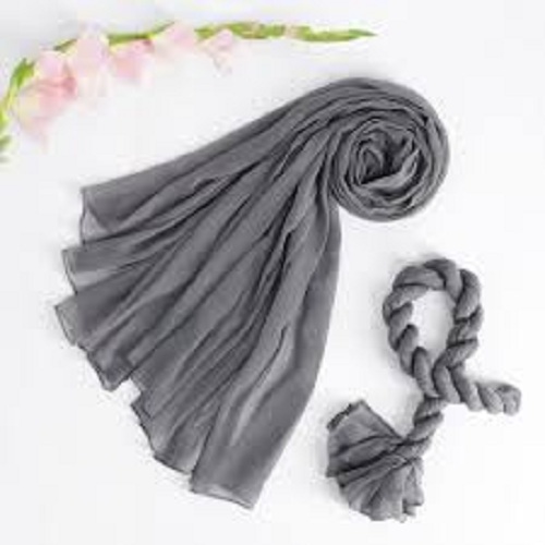Crincle Chiffon dupatta for girl & women  Chiffon Scarves Women Plain Neck Wrap Scarf Girls Headscarf Soft Headwrap