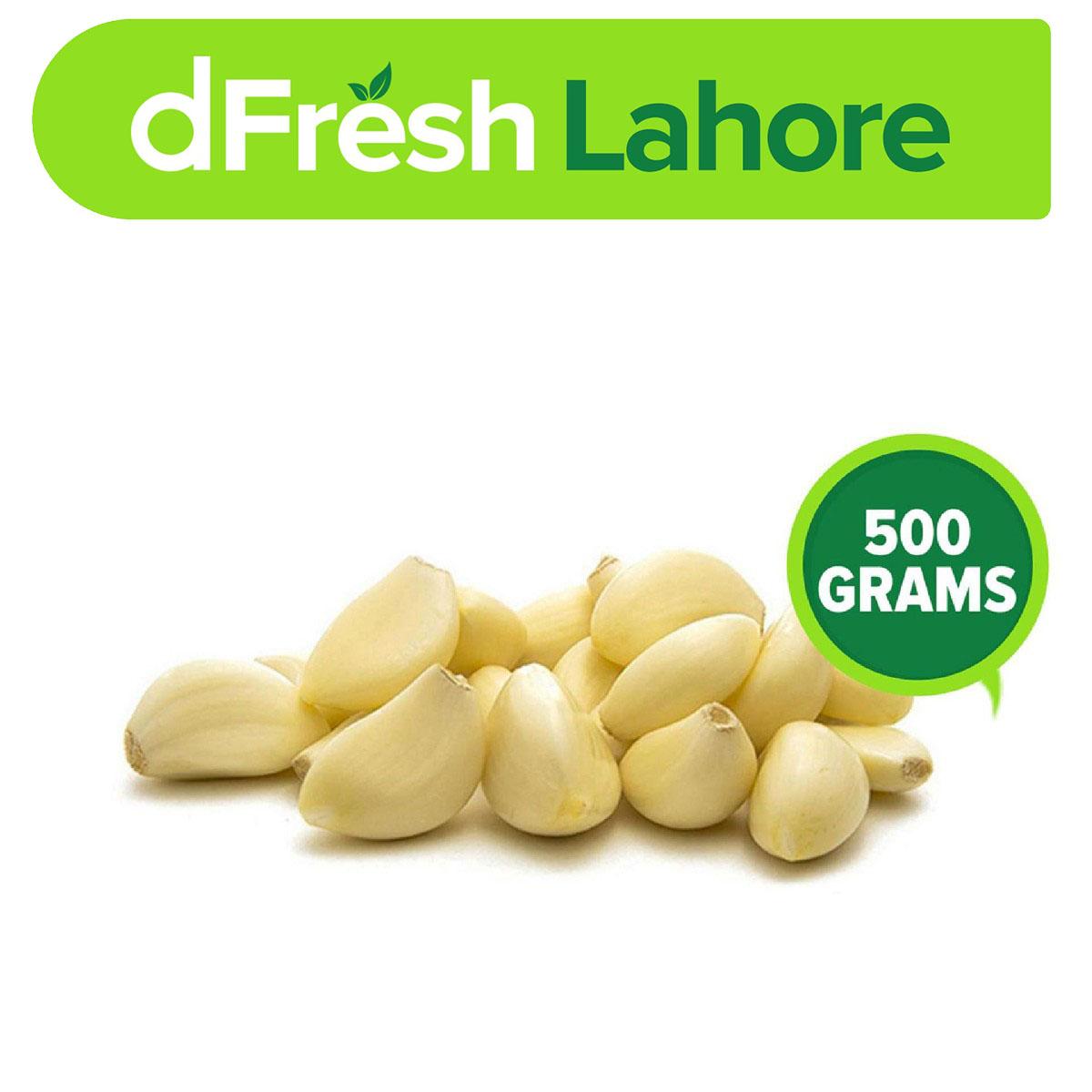 Dfresh: Premium Peeled Garlic (chila Hua Lehsan) (0.5 Kg)