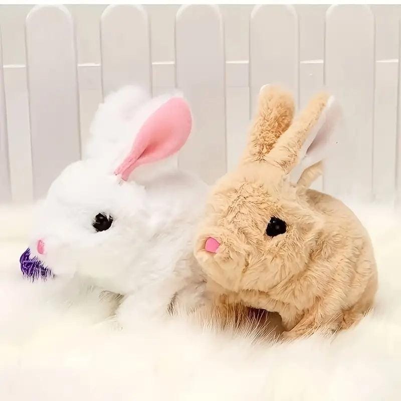 Electronic Plush Rabbit Toy for Kids | Interactive Walking, Jumping, Running & Talking Bunny with Wiggle Ears, Twitching Nose & Tail Wagging | Battery Operated Stuffed Bunny Doll – Soft Cuddly Toy for Boys & Girls | Best Birthday & Easter Gift