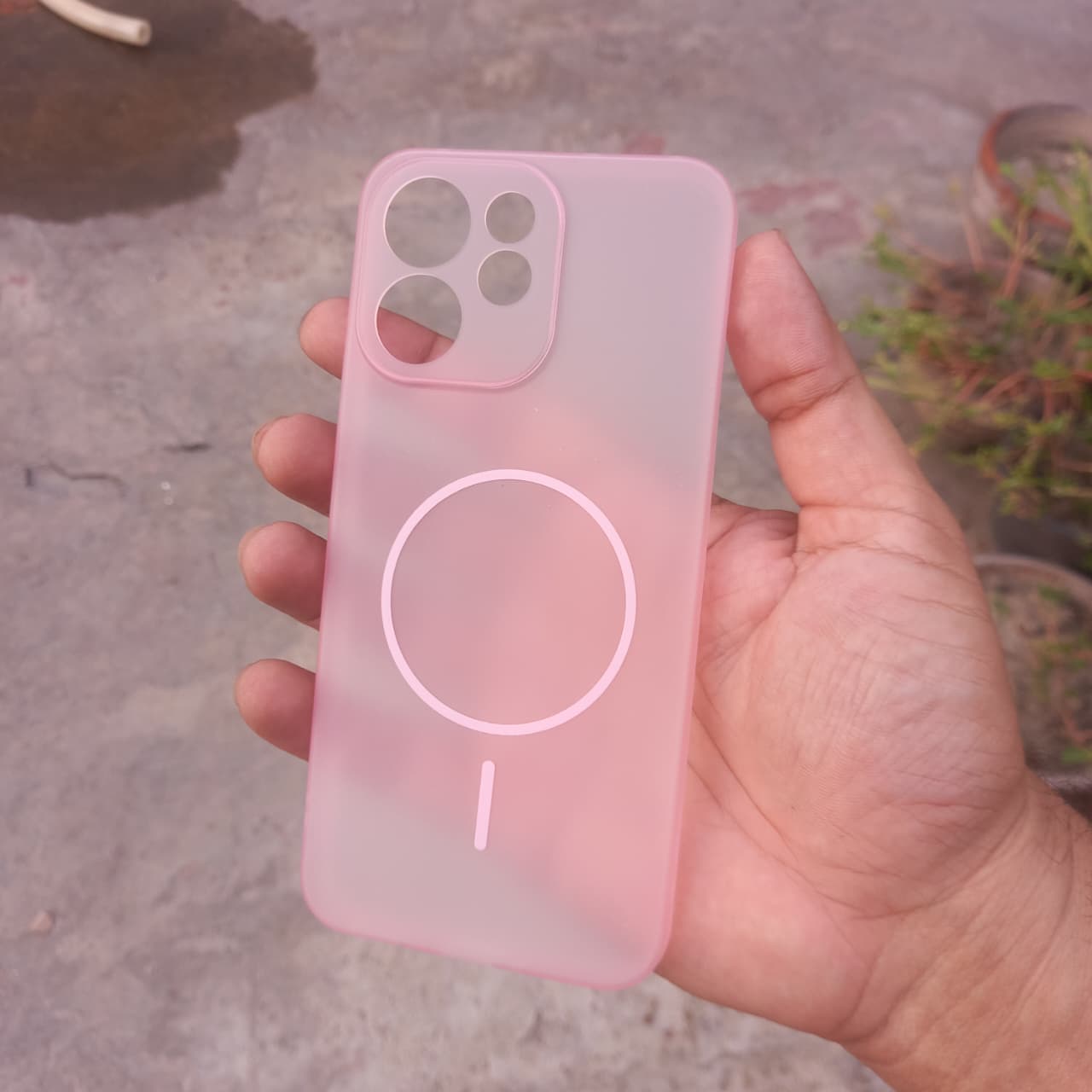 Air Skin, Ultra Thin Paper Matte Back Cover (0.3 mm ) Compatible with Reno 15F Soft TPU Cover