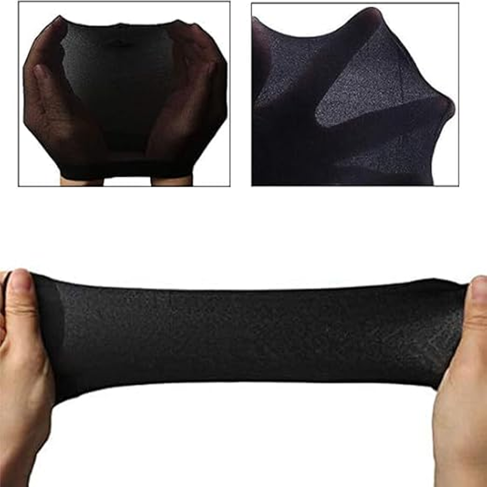 Stretchable Full Head Liner Weaving Hair Mesh Net Wig Cap Pack of 2 Black Best Price in Bangladesh