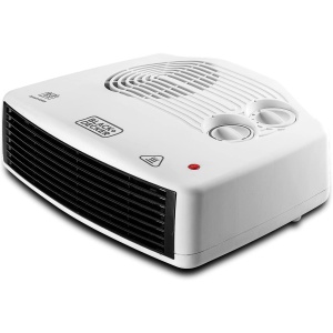 Black+Decker 2400W Horizontal Fan Heater , White - HX230-B5