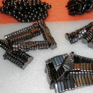 70 Pieces Magnetics in Deferent shapes (BLACK) Magnet Toys Gift