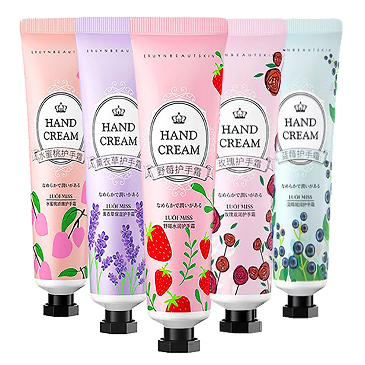 LUOFMISS Pack Of 5 Moisturizing Refreshing Hand Cream 30g X 5. Daraz.pk