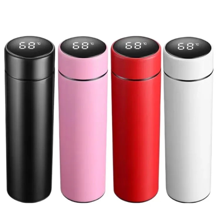 Smart Thermos Water Bottle Led Digital Temperature Display Stainless  SteelCoffee