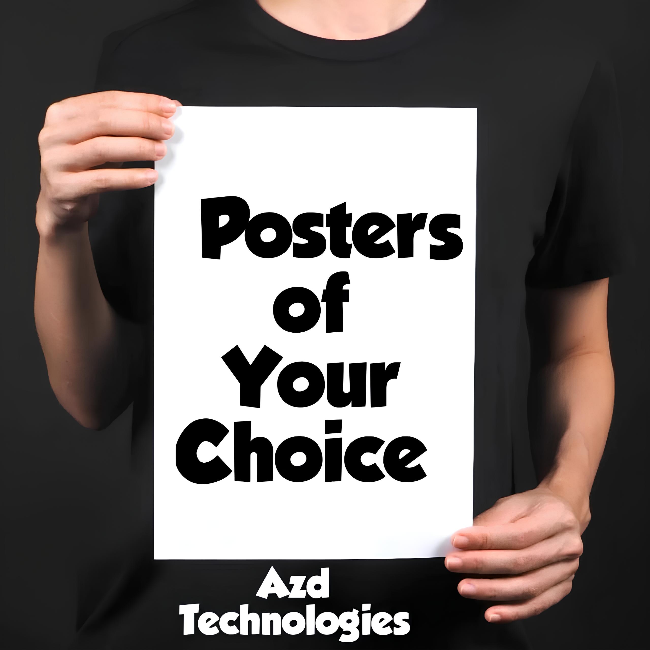 Custom Printed Posters Design Your Own Wall Art Best Quality Posters Customizable 12x9 Inches Premium Wall Decor