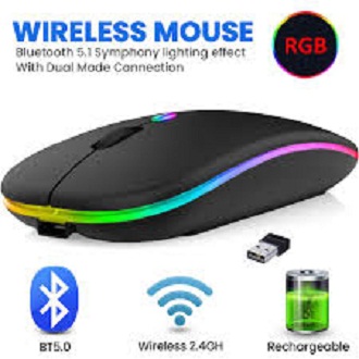 HP W10 Wireless Rechargeable Mouse With RGB Lights Adjustable DPI Silent Click With Ultra Thin price in Pakistan
