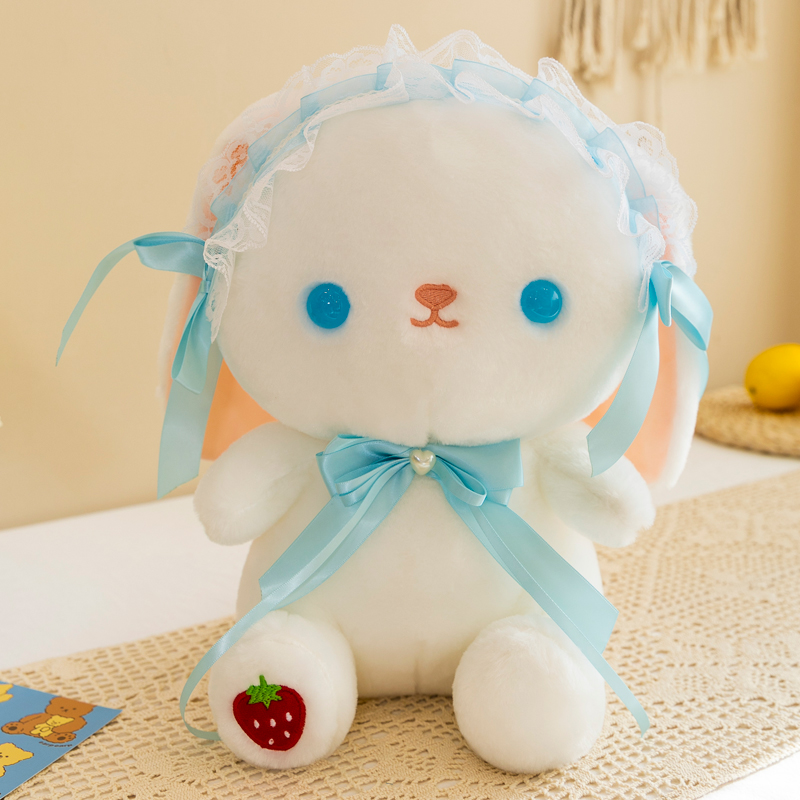 Lolita rabbit plush toy cute little white rabbit doll rag doll super ...