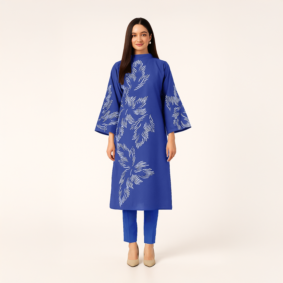 Stylish Collection Stitched Flora printed 2pc dress for women and girls - Dress For Girls - Dress For Women - Stitched Suit for Girls - Stitched Suit For Women