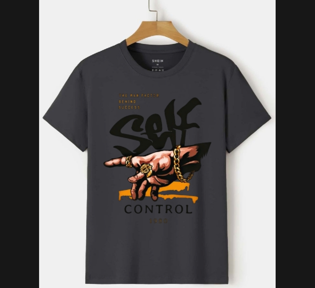 New Trendy Self Control Printed T.shirts For Men&Boys Summer Collection