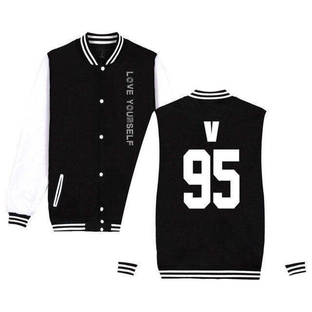 BTS Love Yourself Member Number Varsity Jacket