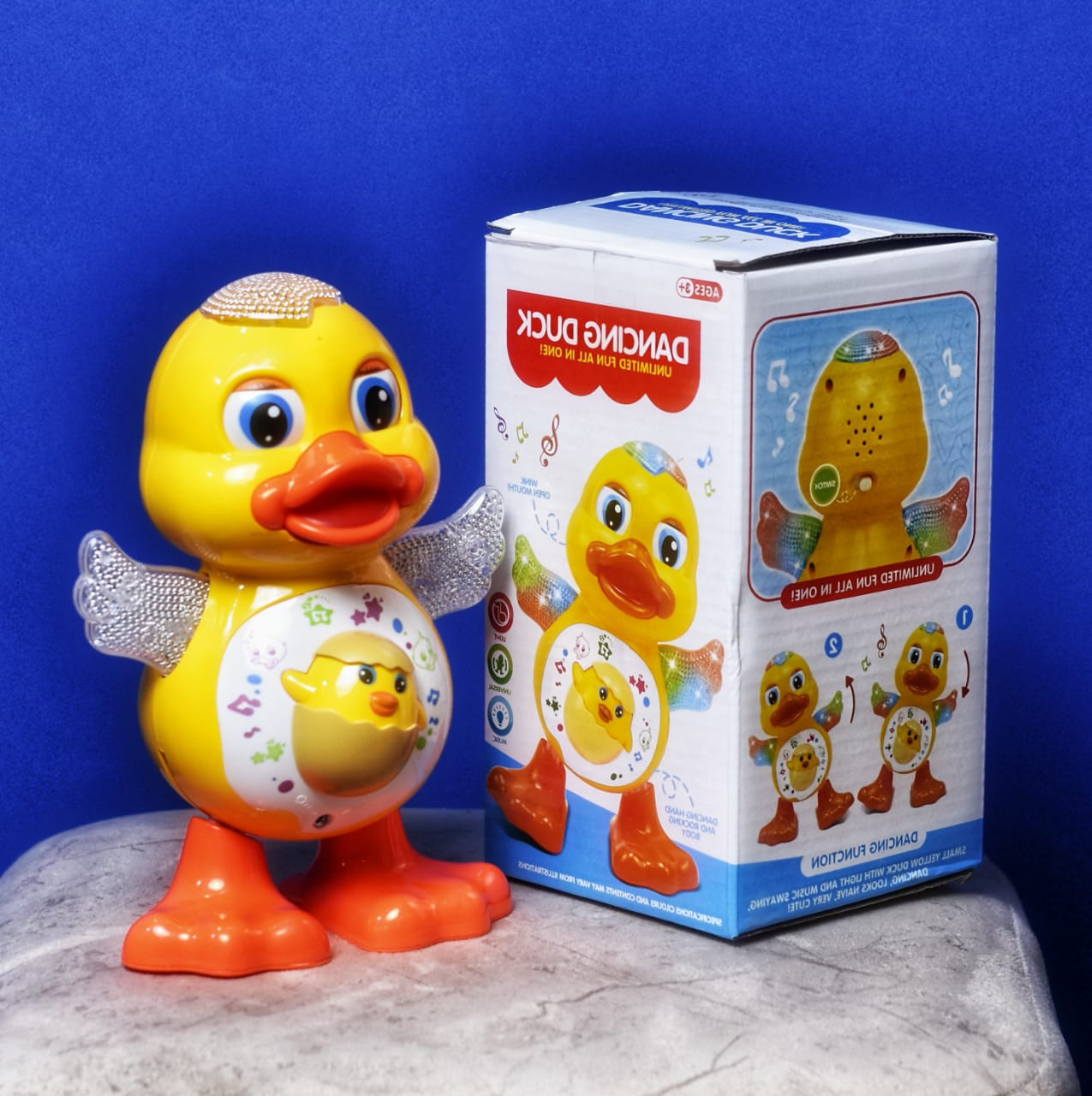 Dancing Duck Toy Walking Real Action Music Lighting Battery Operated for Kids