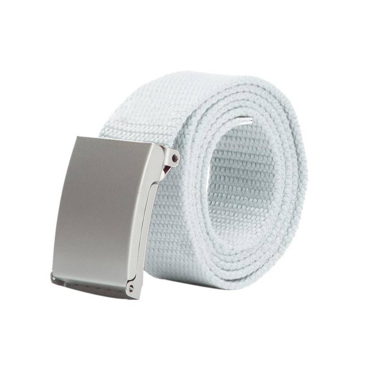 white canvas belt