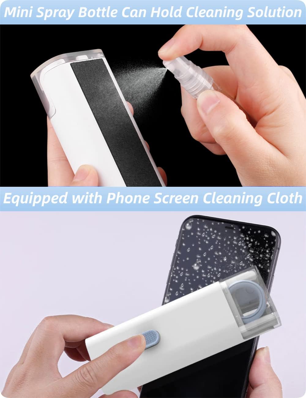 7-in-1 Computer Keyboard Cleaning Brush Kit| Portable 7 in 1 Electronics Keycap Puller Kit| Multifunctional Computer Gap Cleaning Tool Set for Laptop| PC Monitor| Earbuds| IPad Cell Phone| Bluetooth Earphones| Office Gadgets Cleaner Airpods Tablet Macbook