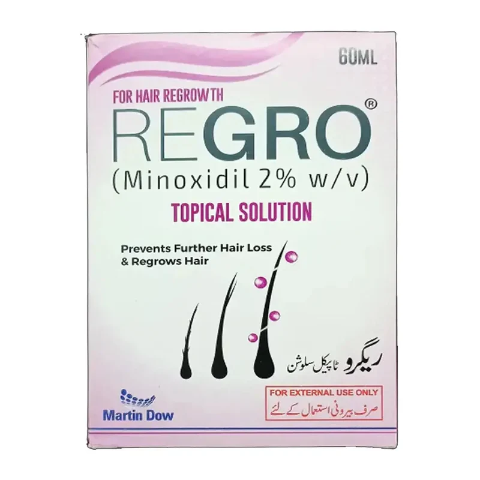 Regro 2% Minoxidil Topical Solution | Hair Treatment Care | 60ml