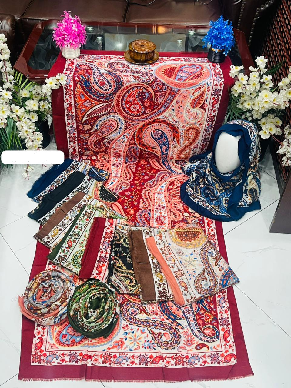 Luxury Printed Winter Scarf Stole for Women | Warm Shawl Wrap | Stylish Printed Stoller for Girls | Premium Winter Collection
