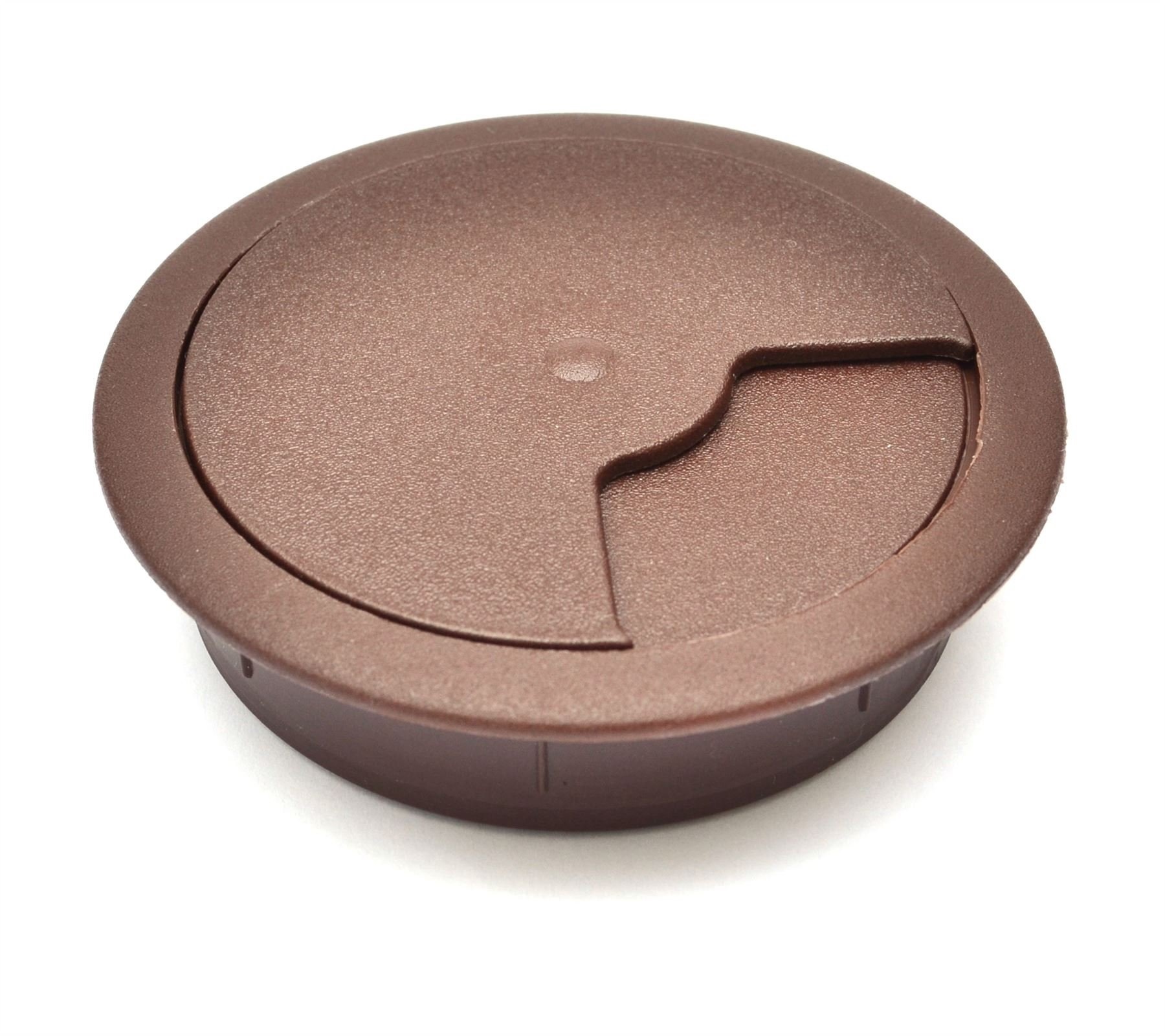 ZT - Home Office Desk Table Computer Grommet Cable Wire Hole Cover - Brown