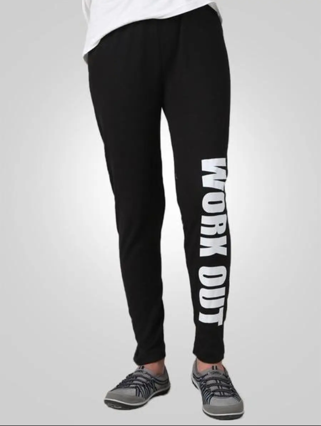 Summer Black Gym Workout Printed Trouser For Mens&Womens