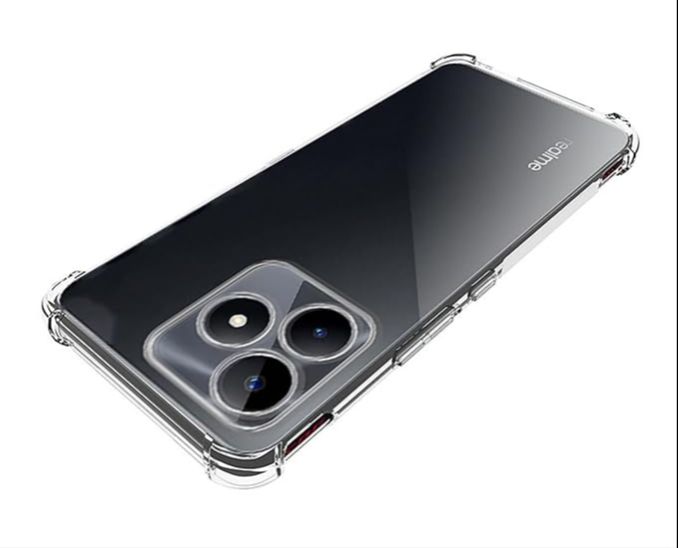 Realme C61 Back Cover Transparent Extra Bumper Anti Shock Soft Crystal Clear Cover
