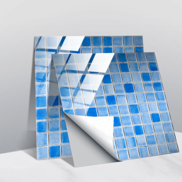 Self Mosaic Wall Tiles Sticker Kitchen Bathroom Home Decor Vinyl Wall