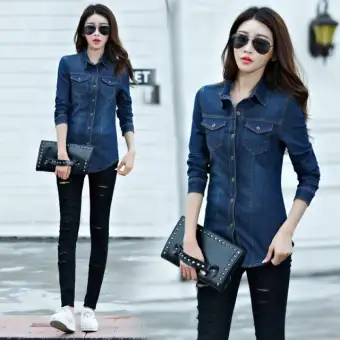 jeans shirt for girl online