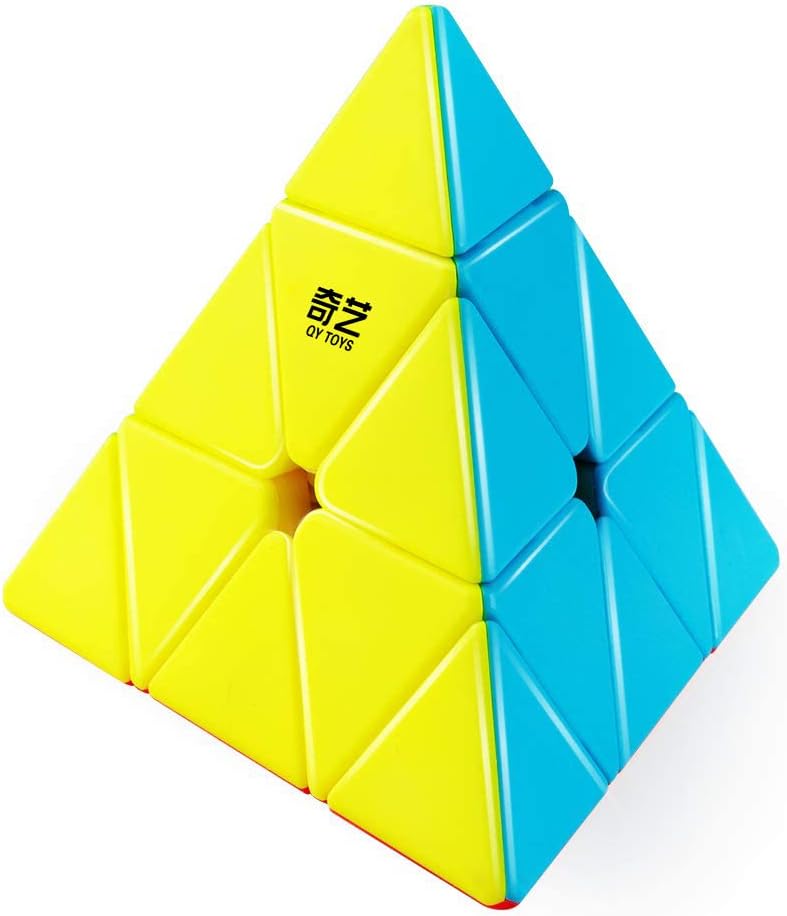 Original 3x3 Pyramid Cube Sticker less Best Quality Fast Speed Triangular Magic Cube Smooth Educational Puzzle Toys