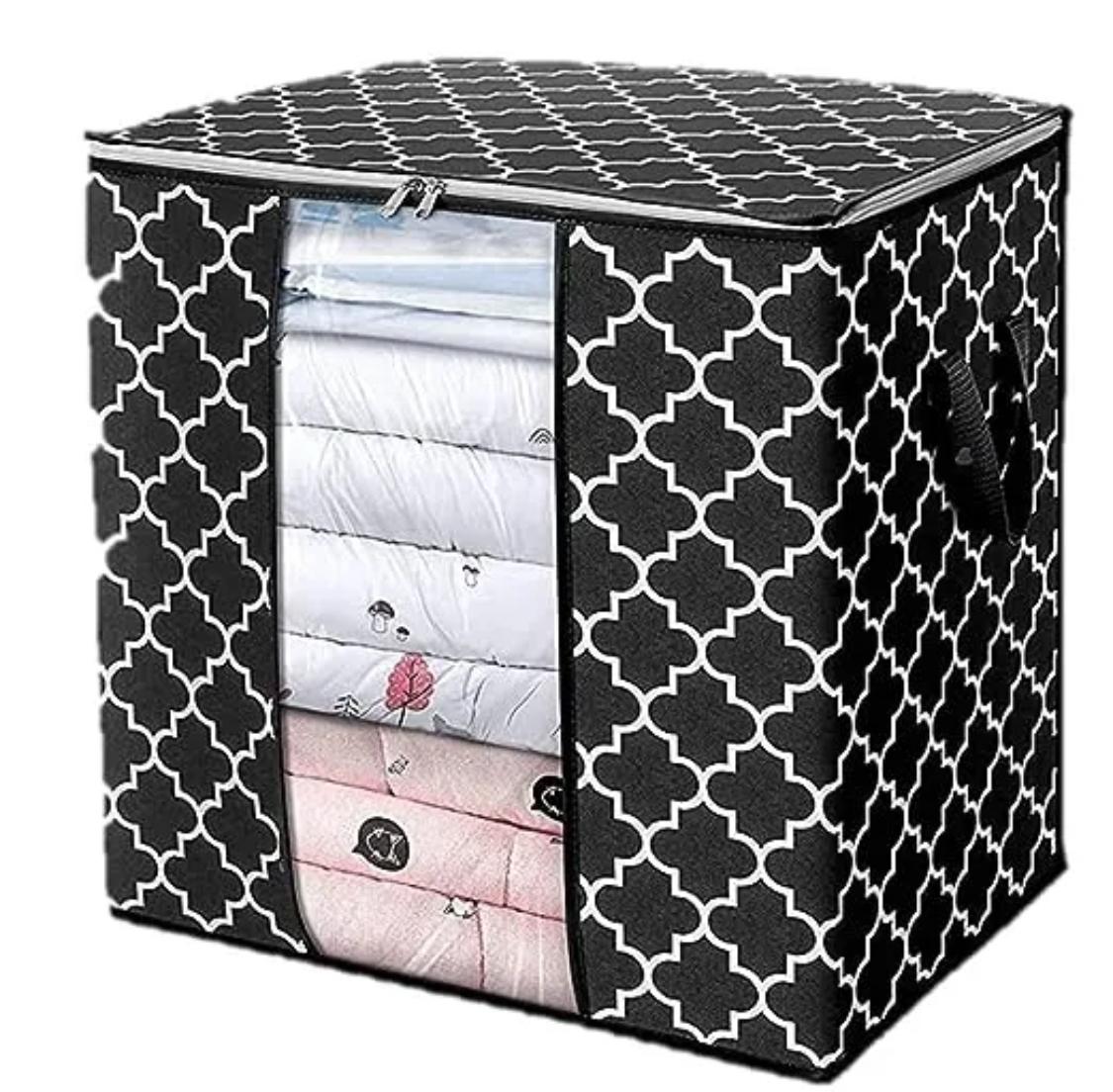 Foldable Storage Organizer Bag Transparent PVC Window Clothes Blanket Storage Bag Multiple Color