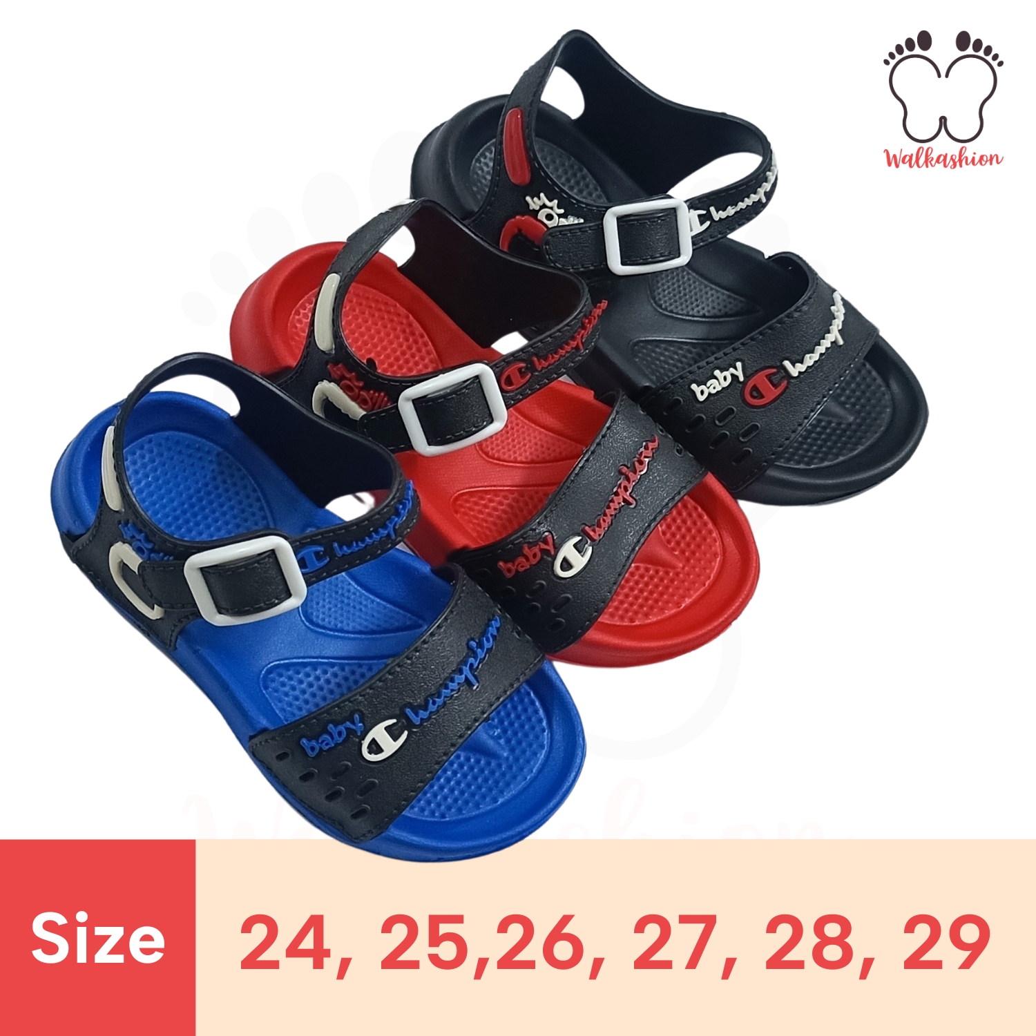 Kids Unisex button strap sandals for Baba and Baby. (100% Soft, Durable and Comfortable). Waterproof Casual Sandals for Kids. Best for all Season.Light weight, Soft, Durable and Comfortable. Washable premium material.