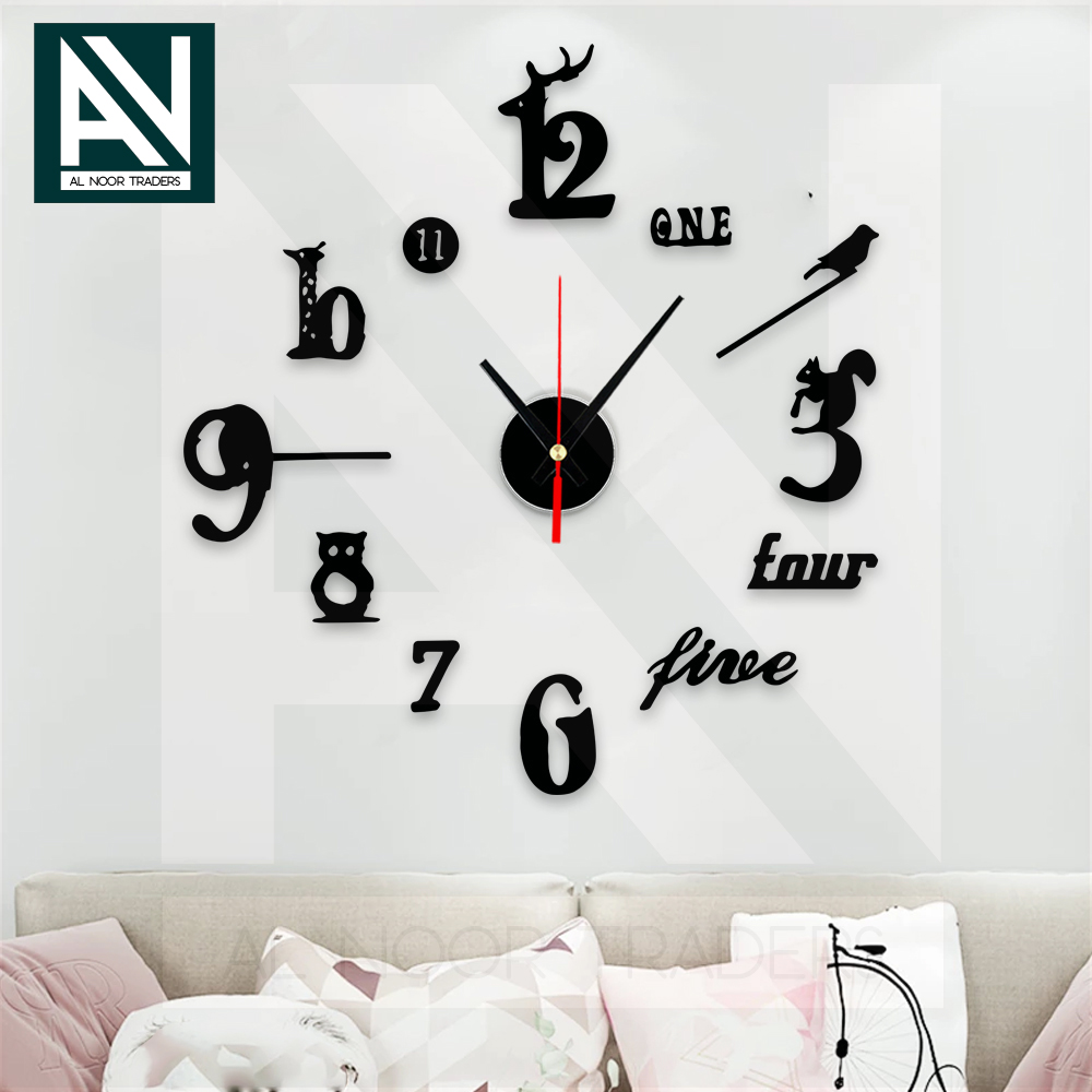 Al Noor Traders Brand High quality wooden wall clock | Flower shaped wall clock | flower shaped wooden wall clock