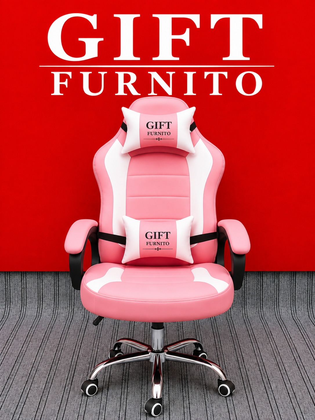 Gaming✅Pink/White