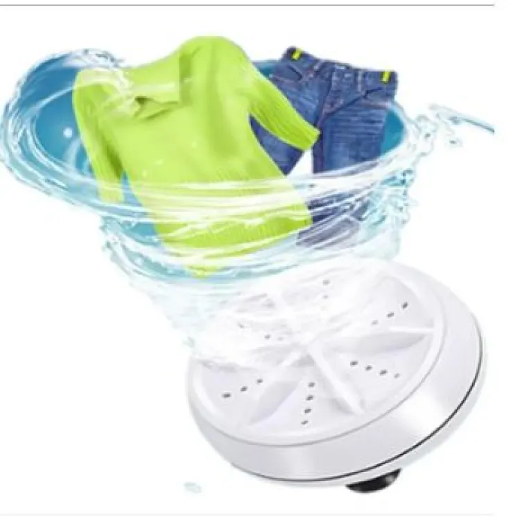 Turbine Sock Clothes Portable Washer Travel Home Mini Washing Machine  Ultrasonic