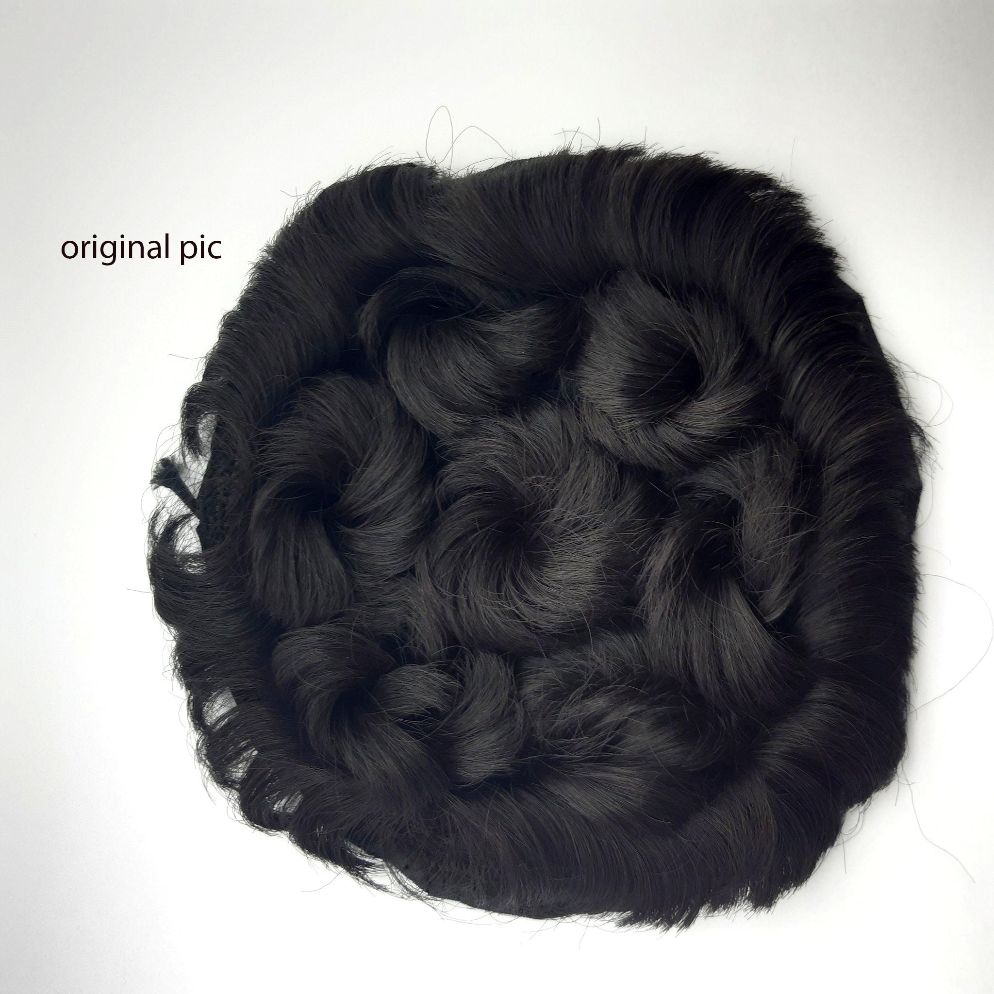 Synthetic Black Curly Hair Elastic Bun Buy Online At Best Prices