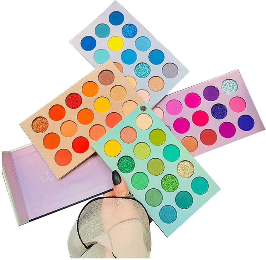 4 In1 Makeup Board Eyeshadow Palette 60 Colors Eyeshadow Matte Glitters Eyeshadow