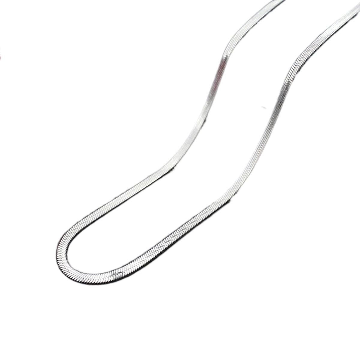 New Trendy Silver Necklace 3mm /55cm, (22 Inches) Snake Chain Stainless Steel For Man