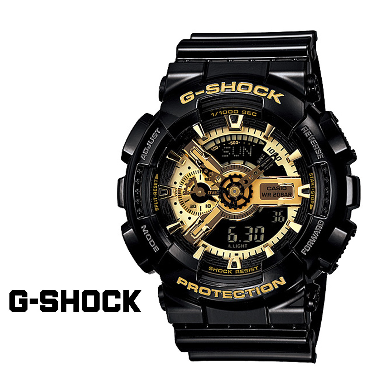 g shock watch gold black