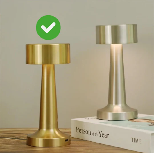 Golden LED Desk Lamp with Touch Sensor 3 Light Modes, Dimmable, and