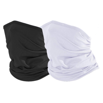 2-Piece Balaclava Set – Black & White Full Head Face Masks for Riders & Outdoor Activities
