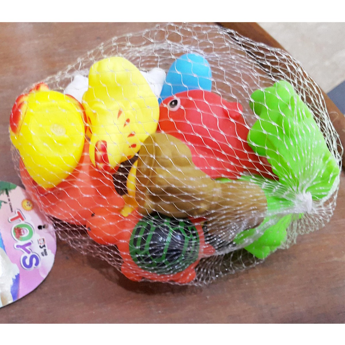 Cutest Squishy Toys/Whistle Rattle Packed in Net - NC
