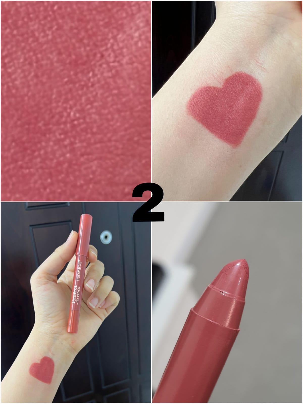 hudamoji Lip Pencil Crayon – Long Lasting, Smooth Application & Perfect Definition
