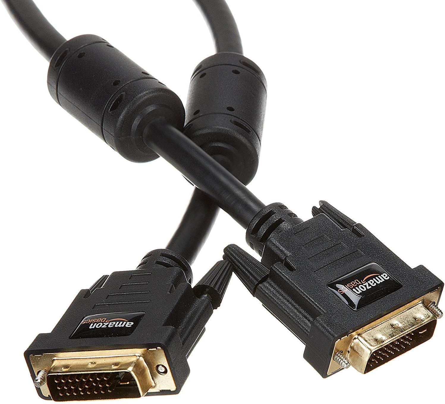 Amazon Basics DVI to DVI Monitor Adapter Cable - 3 Ft (0.9 Meters), Black