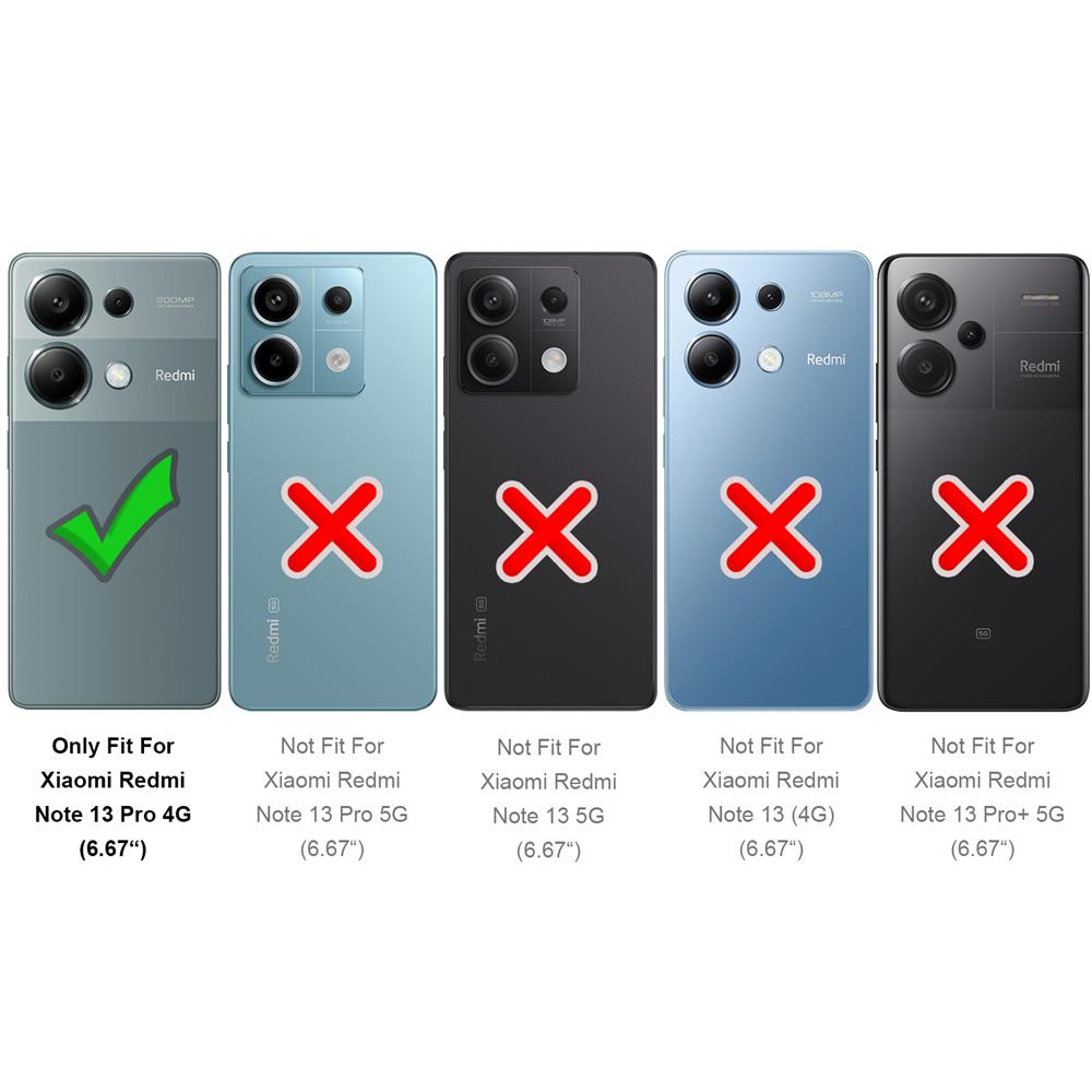 Redmi Note 13 Pro 4G Mobile Phone Case Multi Color Camera protection Soft MAtte Tpu Case Silicone Ultra Thin Back Cover