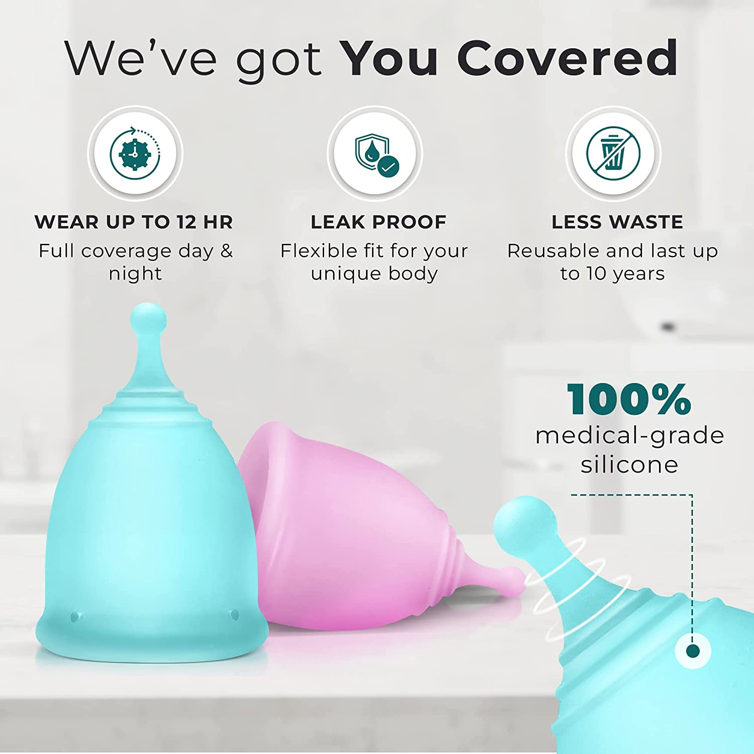 Menstrual cup, Reusable Menstrual Period cup, Period Cup, Silicone Menstrual cup, Silicone Period Cup, Period Cup, Period Accessories, Menstrual Period Cup For Women And Gilrs