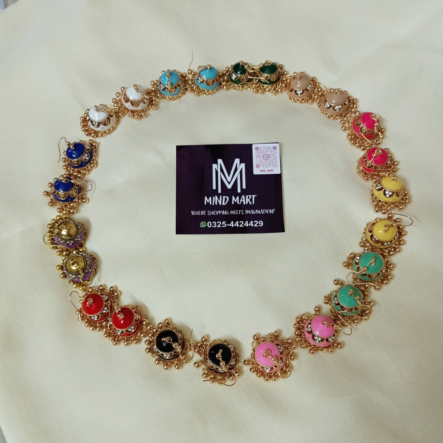 New antique traditional jhumka earrigs for girls, light weight with beads drop, High Quality jewelry for women